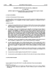 Règlement UE 2016/1141 de la Commission du 13 juillet