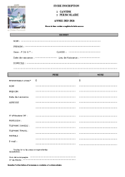 fiche inscription cantine – periscolaire 2025-2026
