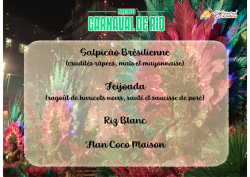 Menu Carnaval du 26 février 2026