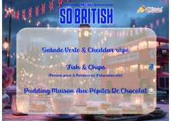 Menu du 12 mars 2026 So British