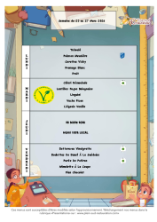Menu du 23 au 27 mars 2026