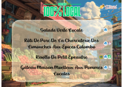 Menu du 26 mars 2026 100%local